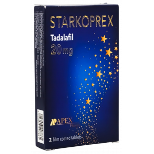 STARKOPREX 20 MG ( TADALAFIL ) 2 FILM-COATED TABLETS